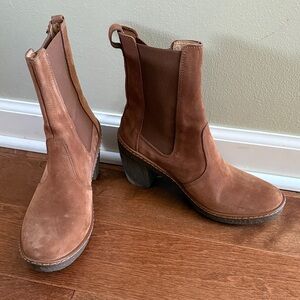 Brown Leather Ankle Boots